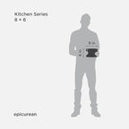 Kitchen Series 8" × 6" Cutting Board in Slate - Image 2