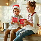 Mumufy 9 Pcs Christmas Coffee Mugs Winter Holiday Enamel Mugs with Quotes - Image 6