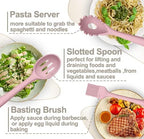 Silicone Cooking Kitchen Utensil Set, AIKKIL 43 Pcs Pink Cooking Utensils Set - Image 4
