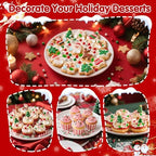 Edible Christmas Sprinkles for Cake Decorating,Winter White Blue Snowflake - Image 5