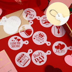 JULBEAR 36Pcs Mother's Father's Day Cookie Cake Stencil Templates - Image 3