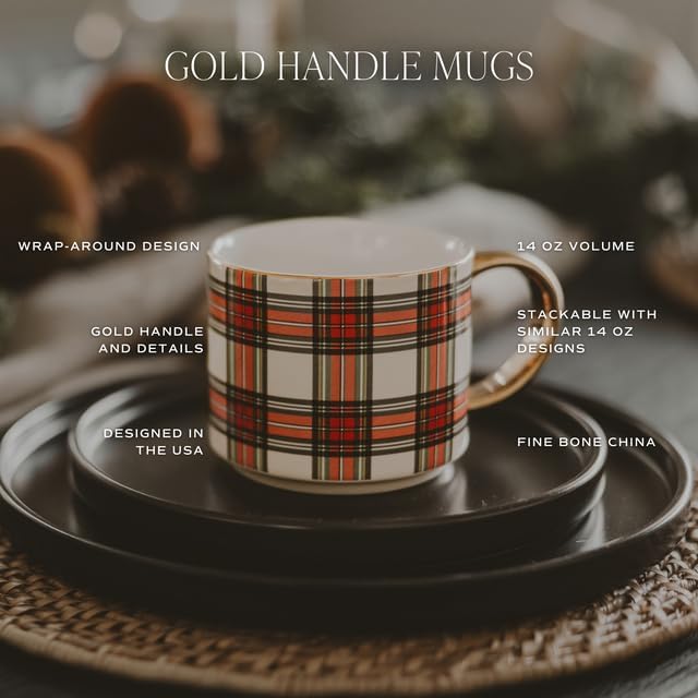 Sweet Water Decor Nutcracker Coffee Mug, 14oz China Christmas Mug with Gold Handle, Large Holiday Winter Cup for Coffee, Tea & Hot Chocolate, Stocking Stuffer Gifts for Women - Image 2