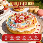 Edible Hero Sprinkles for Cake Decorating,Red Gold Pearls Jimmies Mix - Image 4