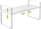 Across-Star Expandable Cabinet Shelf Organizer Rack, Stackable Kitchen Counter by Acorss-Star