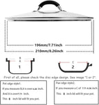 8 Inch Tempered Glass Lid for Lodge 8" Cast Iron Skillets & 2QT Dutch Ovens - Image 2