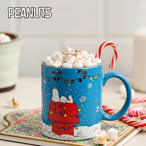 Silver Buffalo Peanuts Snoopy Holiday Foil, Ceramic Mug, 20oz - Image 5