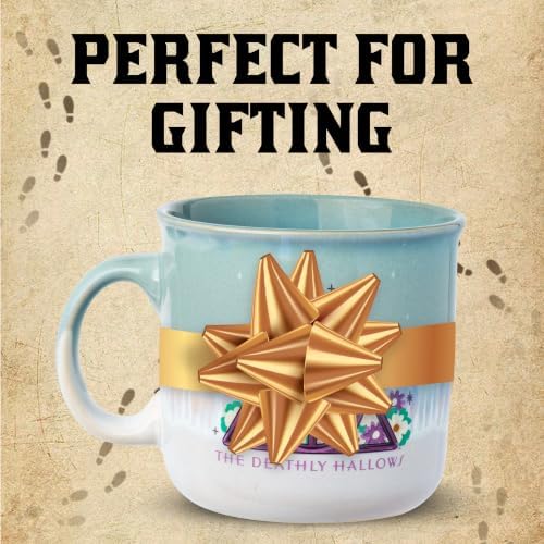 Silver Buffalo Harry Potter Deathly Hallows Reactive Glaze Camper Mug, 20oz - Image 6
