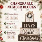 Christmas Countdown Decorations Indoor, Christmas Table Decor for Home - Image 3