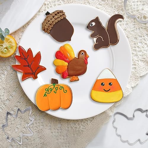 6PCS Thanksgiving Cookie Cutters Set, Holiday Cookie Cutter - Image 2