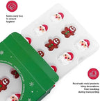 Edible Christmas Cake Decorations, Edible Gingerbread Men, Christmas Tree Candy, Santa Claus Icing Decorations, Socks, Snowman for Gingerbread House, Cupcakes, Cake, Cookies, and Cakecicles - Image 5