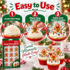 Oasis Supply Christmas Gingerbread Man Edible Icing Decorations – 15 Count – Holiday Cake & Cupcake Toppers for Cookies, Cakes, Cupcakes & Desserts - Image 3