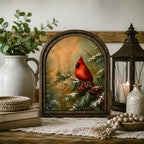 Christmas Cardinal Arched Table Sign, Rustic Winter Farmhouse Decor - Image 7