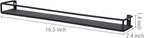MyGift 16 Inch Wall Mounted Black Metal Nail Polish and Essential Oil Display - Image 3