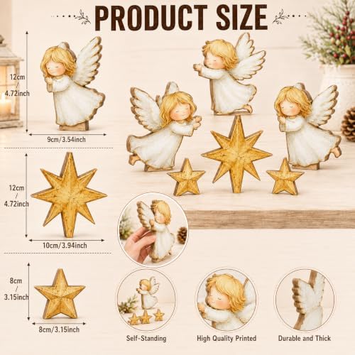 Christmas Decorations Indoor, Christmas Angel Star Nativity Home Decor - Image 4