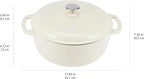 Amazon Basics Enameled Cast Iron Dutch Oven Pot - Image 4