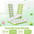 Durable Silicone Ice Cube Tray Set – Versatile Ice Tray, Stackable Ice Trays - Image 4