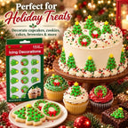 Oasis Supply Christmas Trees & Wreaths Edible Icing Decorations – 15 Count – Holiday Cake & Cupcake Toppers for Cookies, Cakes, Cupcakes & Desserts - Image 4