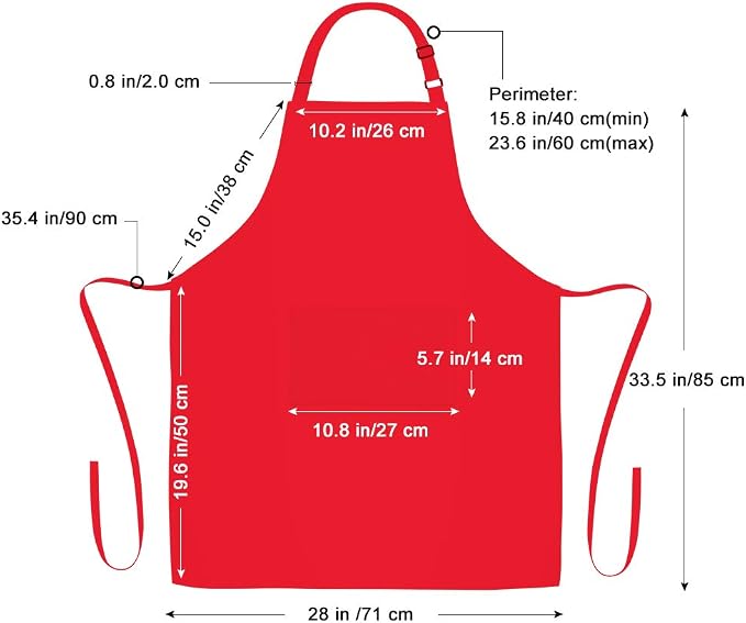 Jubatus 12 Pack 100% Cotton Aprons Bulk - Image 6