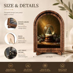 Christmas Snow Globe Arched Table Sign, Rustic Farmhouse Decor - Image 2