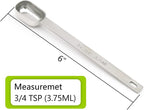 3PCS 3/4tsp Single Measuring Spoon, Stainless Steel Long Handle Individual - Image 2