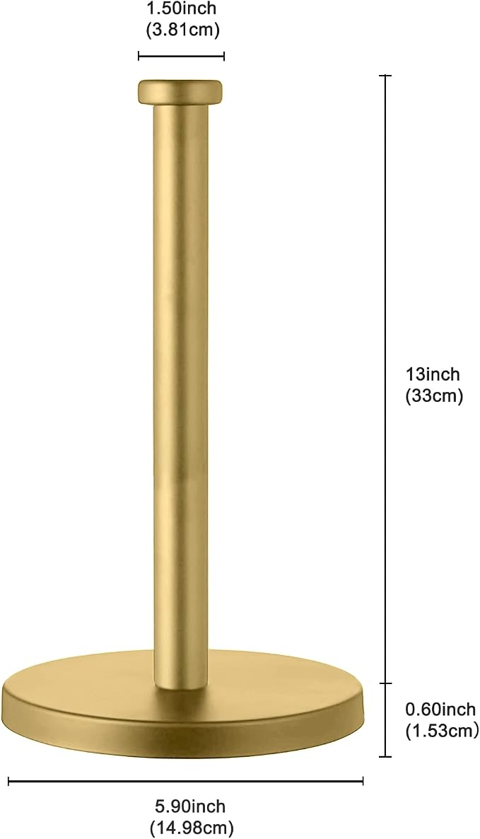 Countertop Gold Paper Towel Holder - Image 2