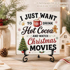 Christmas Wooden Signs Wood Plaque with Support Stand Xmas Decor - Image 4