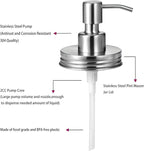 Amolliar Mason Jar Liquid Soap Dispenser Lids, 304 Stainless Steel Pump16oz - Image 4