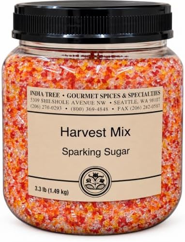 India Tree Harvest Mix Sparkling Sugar, Coarse Sparkling Sugar, 3.4 lb by IndiaTree