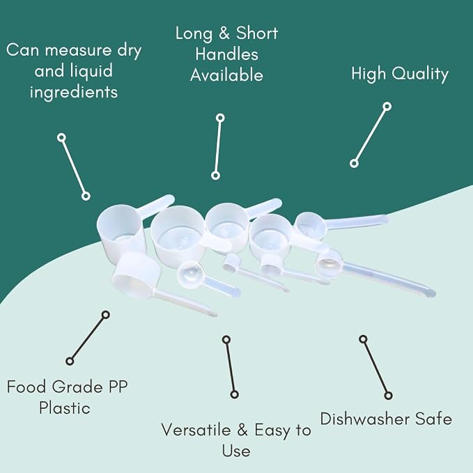 94 mL Long Handle Plastic Measuring Scoop - Image 6