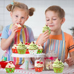SANNIX 450pcs Christmas Cupcake Liners, Xmas Candy Baking Cups Cupcake Wrappers Paper Wraps Muffin Liners for Christmas Holiday Birthday Party Candy Cake Decorations Supplies(9 Designs) - Image 4