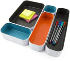Three by Three Seattle 5 Piece Metal Organizer Tray Set - Image 5