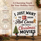 Christmas Wooden Signs Wood Plaque with Support Stand Xmas Decor - Image 3