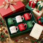 6 Pcs Christmas Mugs Bulk 10oz Winter Hot Cocoa Mug - Image 2