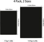 Hacaroa 4 Pack Tempered Glass Cutting Board - Image 2
