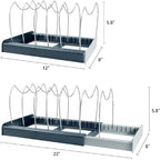 Pot and Pan Organizer Rack for Cabinet - Image 4