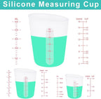 6 PCS Silicone Cup Set, 250ml and 125ml - Image 2