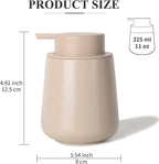 Bosilunlife Ceramic Foaming Soap Dispenser - 12Oz Bathroom Countertop Kitchen - Image 2