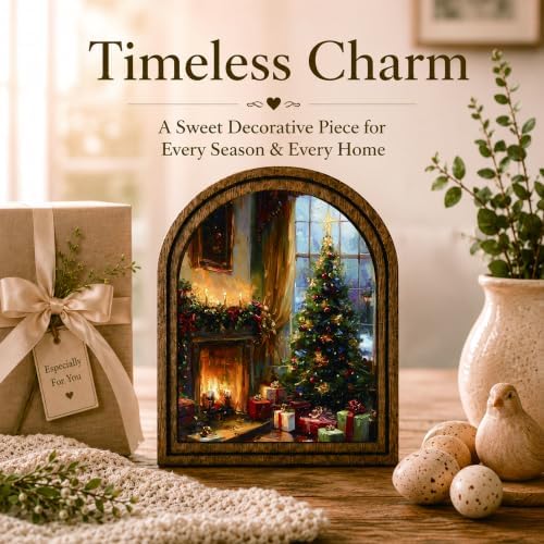 Christmas Arched Table Sign, Rustic Farmhouse Holiday Decor - Image 3
