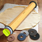Rolling Pin with Adjustable Thickness Ring, Dough Thickness - Image 5