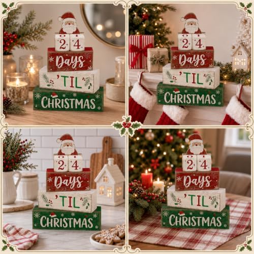 Christmas Countdown Decorations Indoor, Christmas Table Decor for Home - Image 6