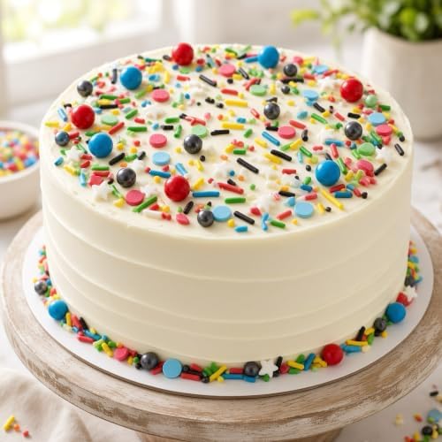 Blue & Red & Green & Yellow Sprinkles Mix Size Pearls Comic Book Themed Cake Decorations Cupcake Toppers Perfect for Wedding Party Valentine Christmas Supplies 4.58OZ - Image 3