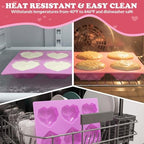 HKNMTT Heart Silicone Mold Valentine 3D Diamond Chocolate Mould 2 Pcs 12-Cavity for Hot Cocoa Bombs Cake Soap Jelly Candy Ice Biscuit Muffin Gift Party Handmade Love Shaped DIY Breakable - Image 5