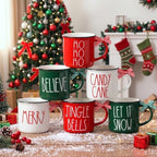 6 Pcs Christmas Mugs Bulk 10oz Winter Hot Cocoa Mug by Suttmin