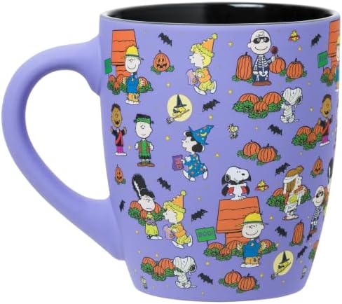 Silver Buffalo Peanuts Group Halloween Pumpkin Patch, Ceramic Mug, 25oz - Image 3