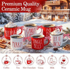 12 Pcs Christmas Mugs Bulk Christmas Ceramic Mugs with Handle - Image 4