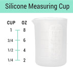 Gartful 250ml & 100ml Silicone Measuring Cups, Silicone Mixing Cups - Image 3