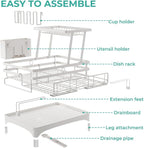 2 Tier Large Dish Drying Rack - Image 7
