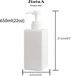 Pump Bottle, Refillable Plastic Empty Lotion Soap Dispenser Liquid Container - Image 5