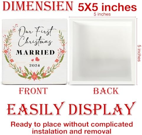 Our First Christmas Married Decor, Wedding Gifts for Couples - Image 2