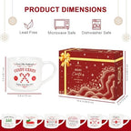 QIKSION 16oz Christmas Coffee Mugs, Large Hot Chocolate Mugs Set of 6, Holiday Cocoa Ceramic Mug Gift Set for Family, Friends and Colleagues - Image 3